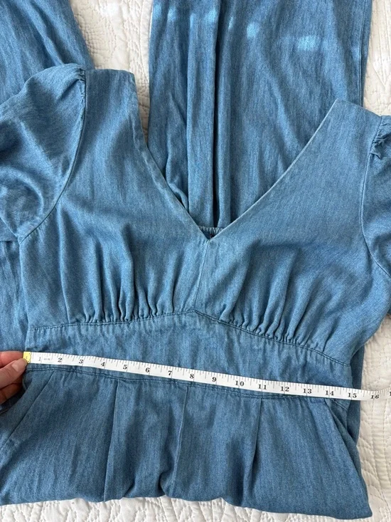 Old Navy Light Blue Denim Jumpsuit - Picture 9 of 10